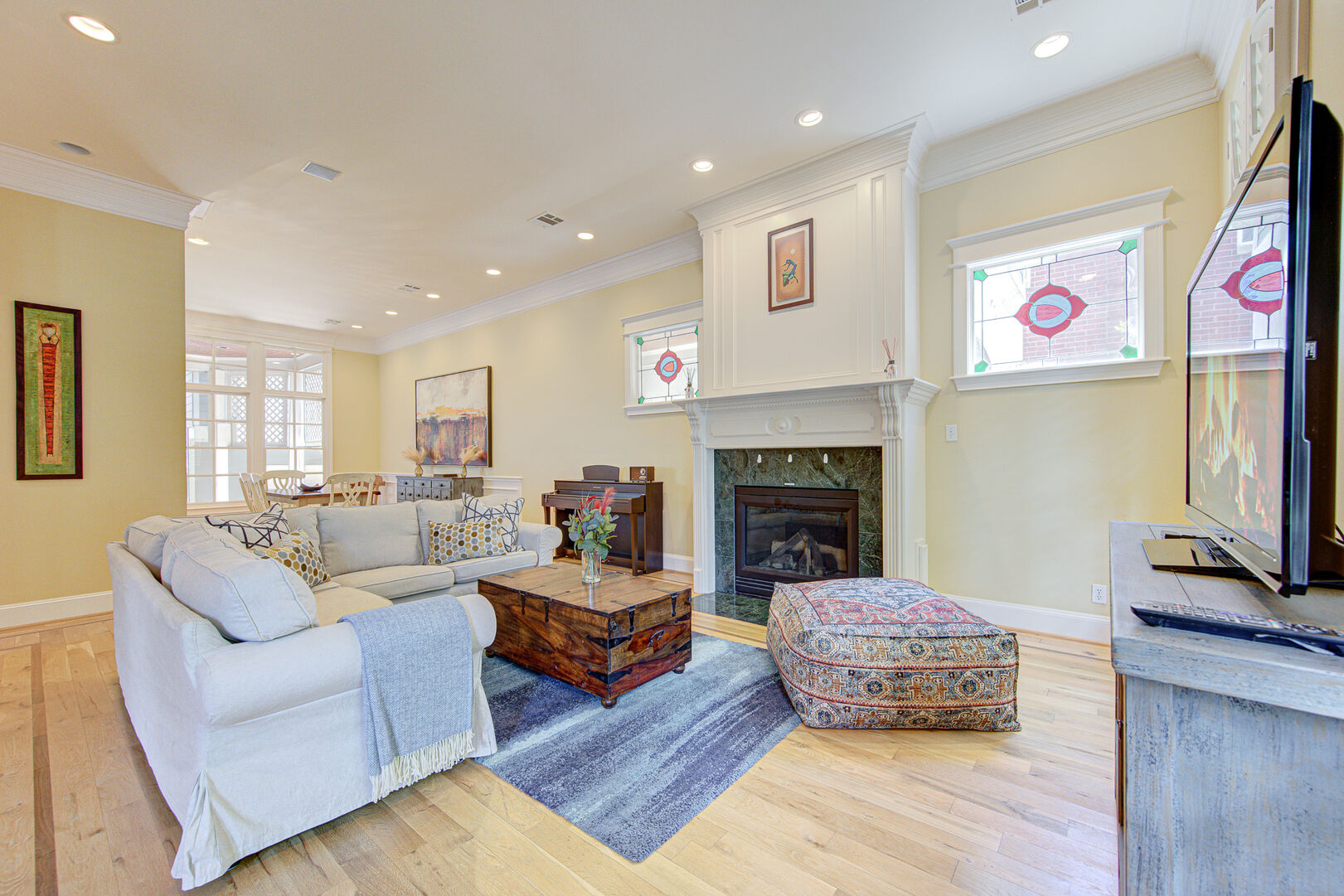 living room in our Houston Texas vacation rental